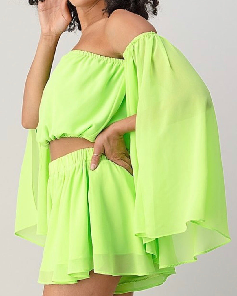 neon dress shorts UNDER A NEON SKY